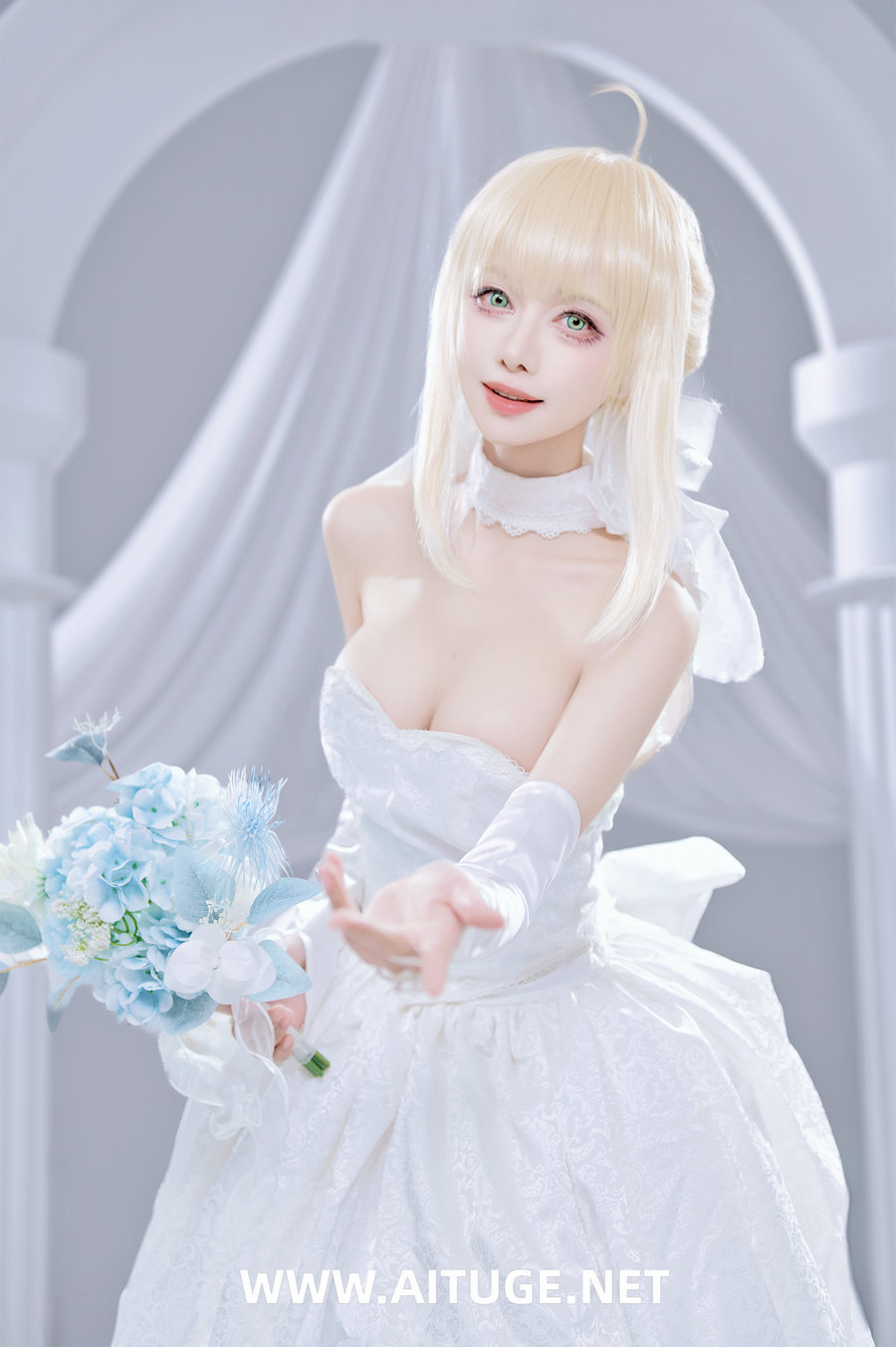 Shika小鹿鹿 - FGO Saber花嫁 [22P-284MB]